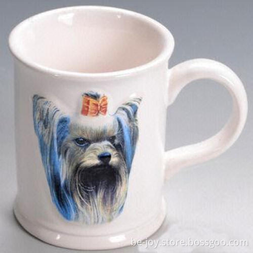 11oz Ceramic Mug with 3D Printing, Various Colors and Artworks are Available, OEM Orders are Welcome